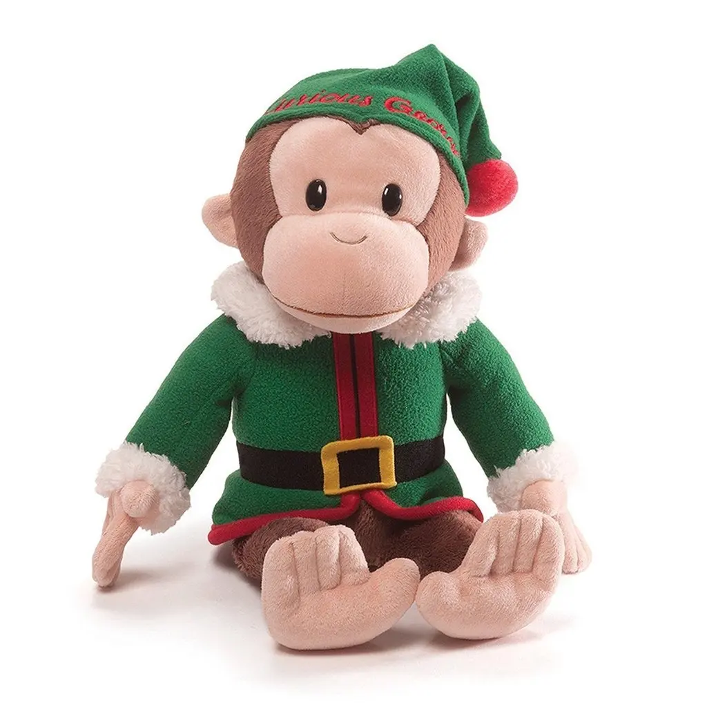 christmas monkey plush