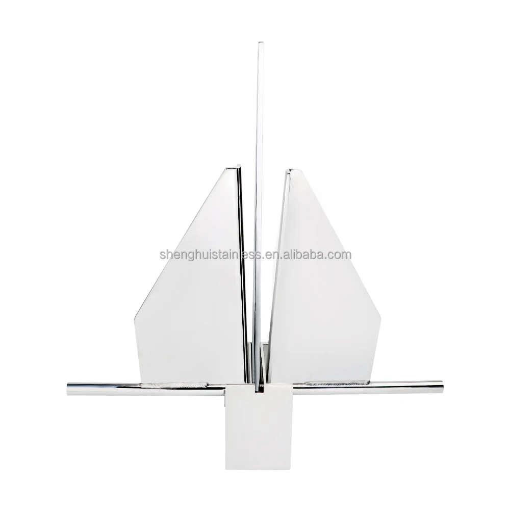 Ancoragem Marinha de Alta Qualidade, Âncora Danforth para Barco, Ferragens Marítimas em Aço Inoxidável 316, Âncora de Foil para Barco