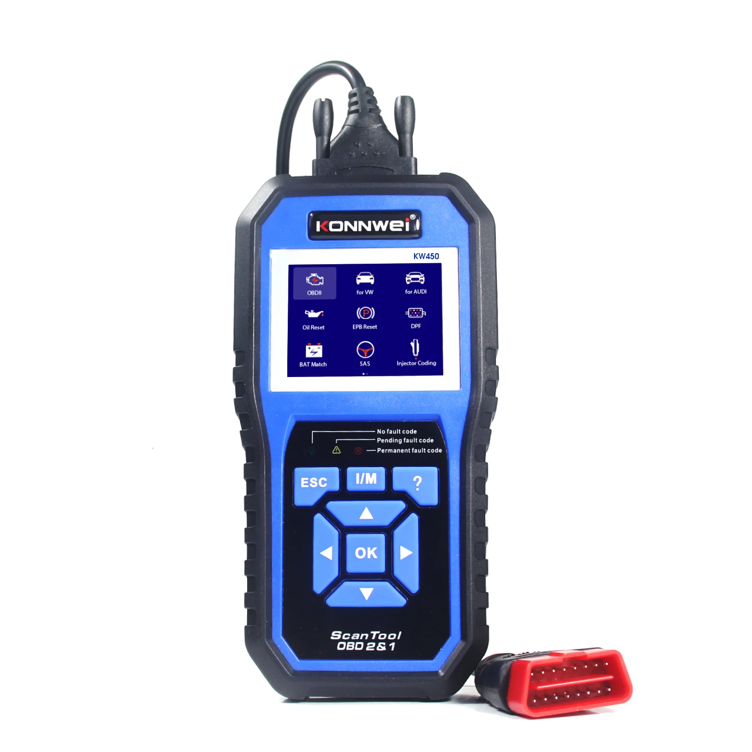 Free Update Konnwei KW450 Full System Diagnostic Scanner for European Car for VW