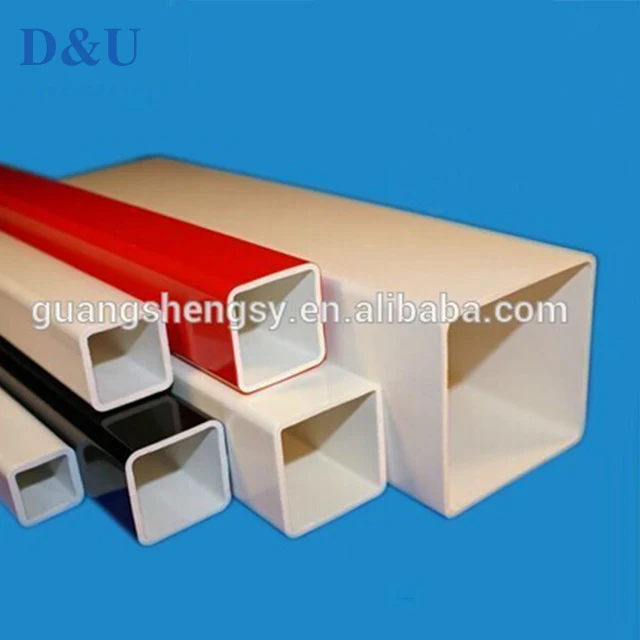 Customized Plastic Extrusion Tube Abs Pp Pvc Tubing Square Plastic Tube ...