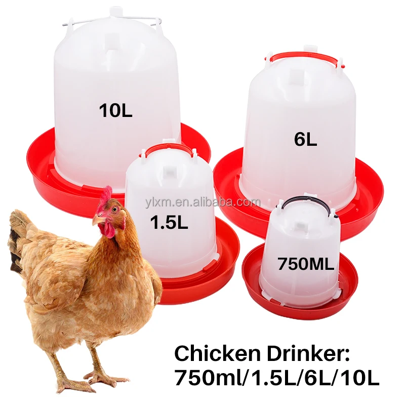 Wholesale Price Plastic Chicken Feeder Bucket Animal Feeders Water