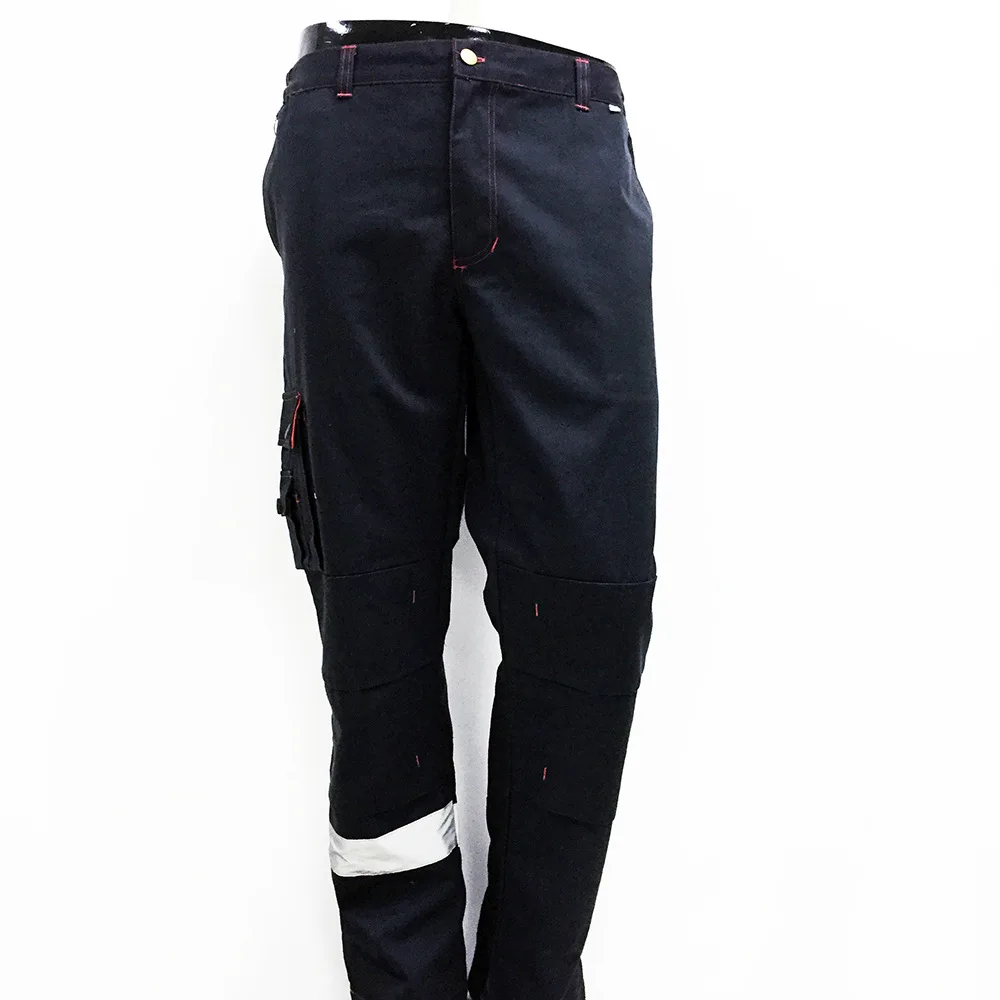 European Style Hi Vis Multi Pocket Cargo Work Pants High Visibility Safety Work Pants with Reflective Tape