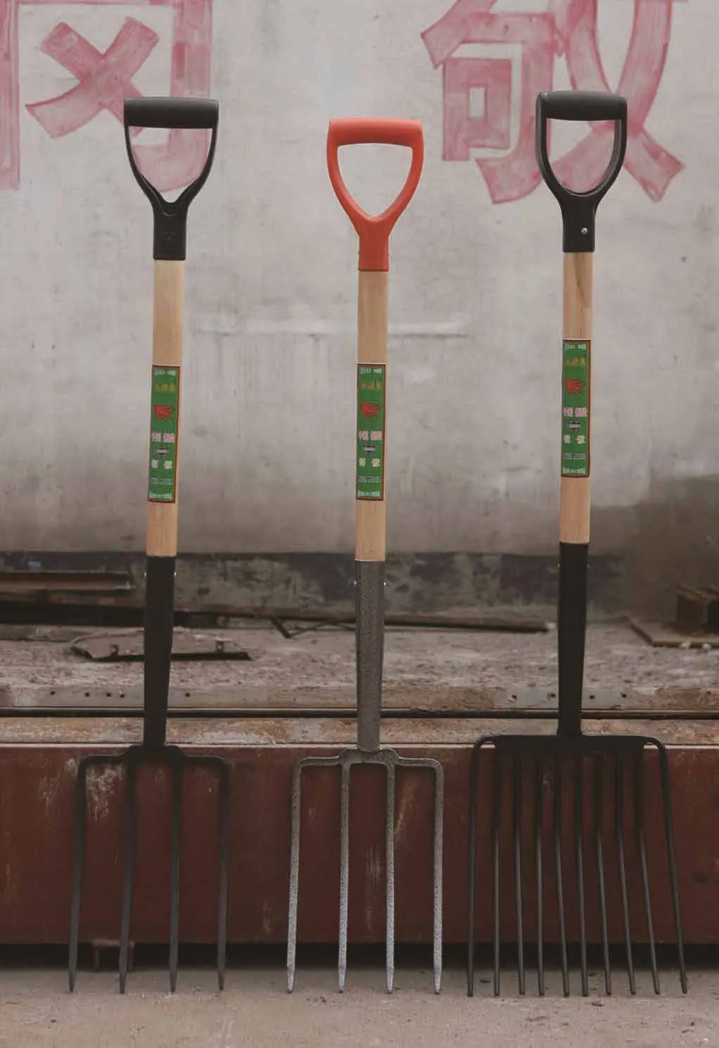 Manure Digging Fork Head with 9 Oval Prongs