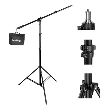 SmallRig Aluminum Light Stand 280cm, Adjustable Photography Air-Cushioned Tripod Stand with 1/4" Screw for Softbox - 3737