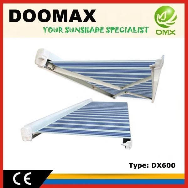 DX600 Manual Controlled Fabric Covered Arb Car Awning