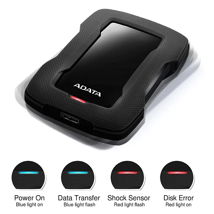 Adata Seismic Mobile Hard Disk Usb3.0 Hd3301t/2t/4t/5t 2.5-inch High ...