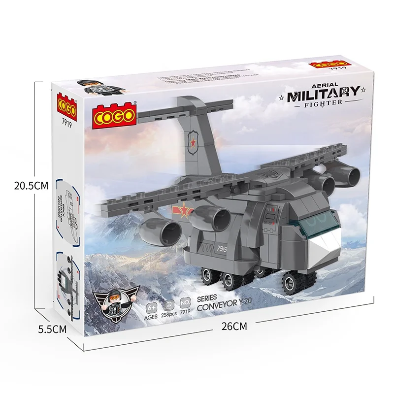 COGO DIY Q Edition Plane Educational Block Toy Building Block Popular Toys Kid Build Sets Airplane Building Blocks Toys
