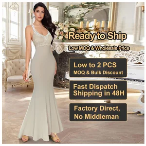 Custom Women's Dresses Elegant Casual Cotton Blend Lady Custom Plus Size Bodycon With Slit Lace Dress Women Party Sexy Clothes