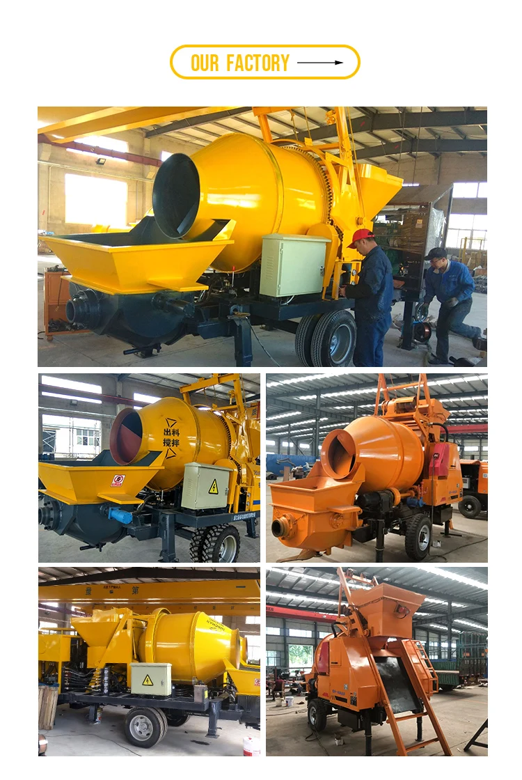 Horizontal Self Loading diesel Engine Mortar Cement Concrete Mixer with ...