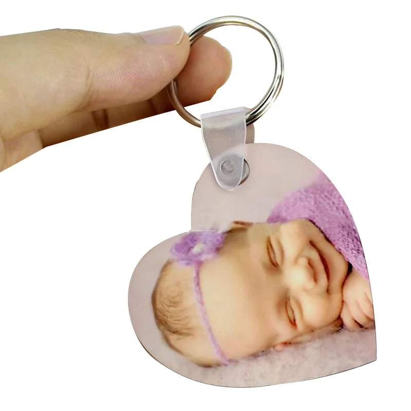 Custom Shape Wood Mdf Sublimation Keychain Blanks