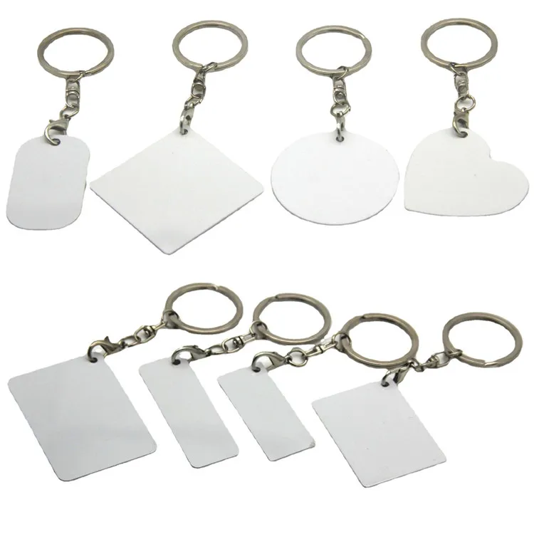 2-Sided Round Circle Aluminum Key Chain Sublimation Blank. Laserable!