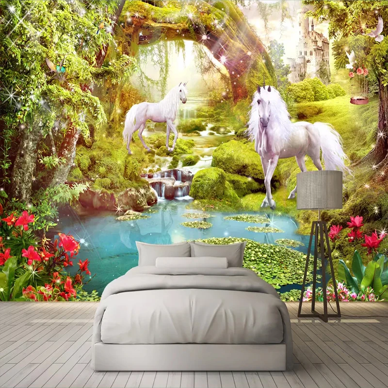 Mural personalizado paisaje Natural papel pintado bosque 3D paisaje Fondo pared  Mural sala de estar dormitorio pared papel decoración del hogar - Comprar  Resina Epoxi