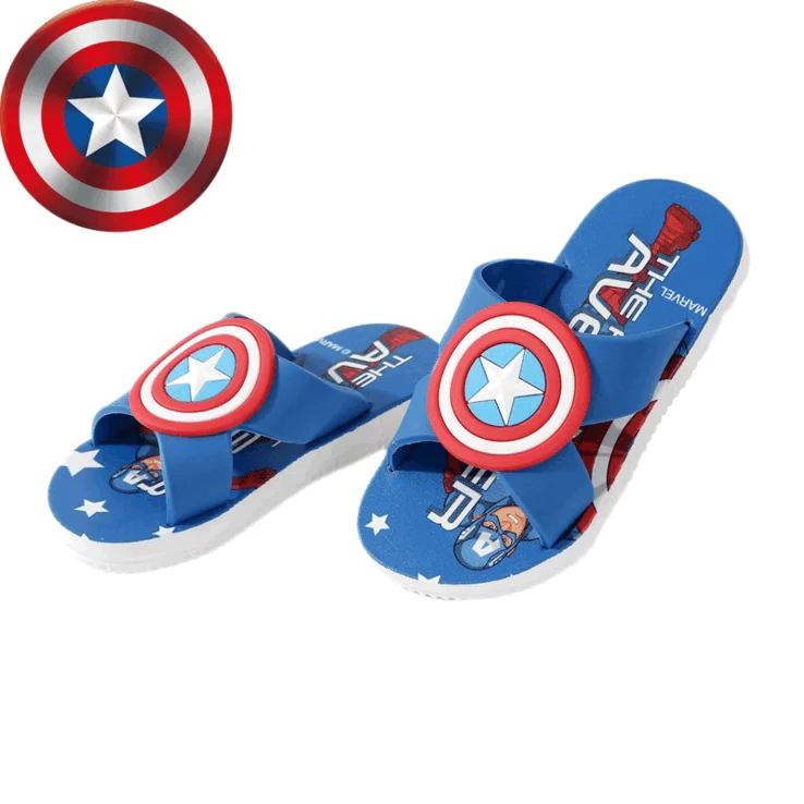 Новые тапочки детская повседневная обувь детские шлепанцы летняя Нескользящая пляжная для мальчиков с героями мультфильмов оптовая продажа