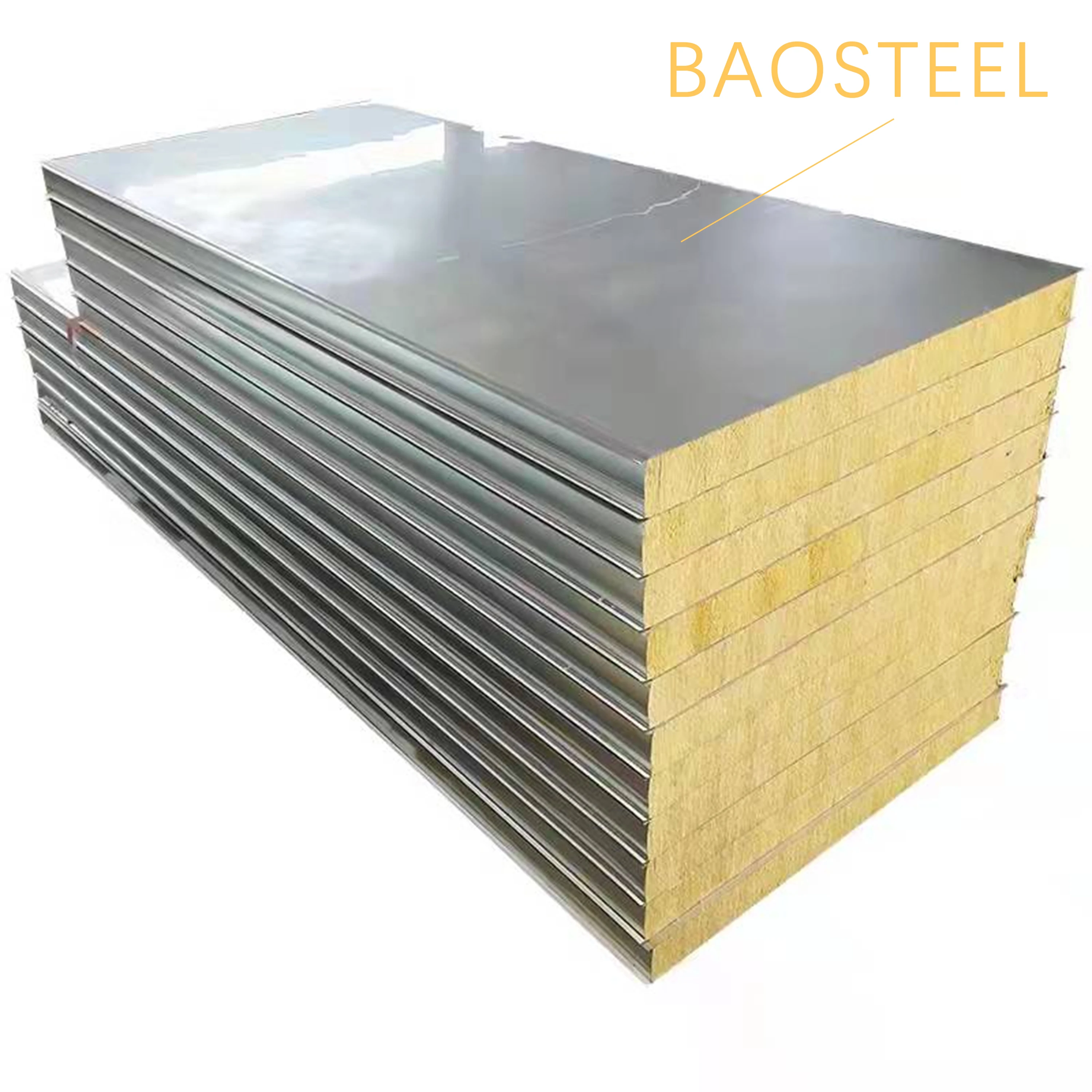 product 42mm rock wool sandwich panel wall fireproof sandwich panel acoustic slat wall panel-18