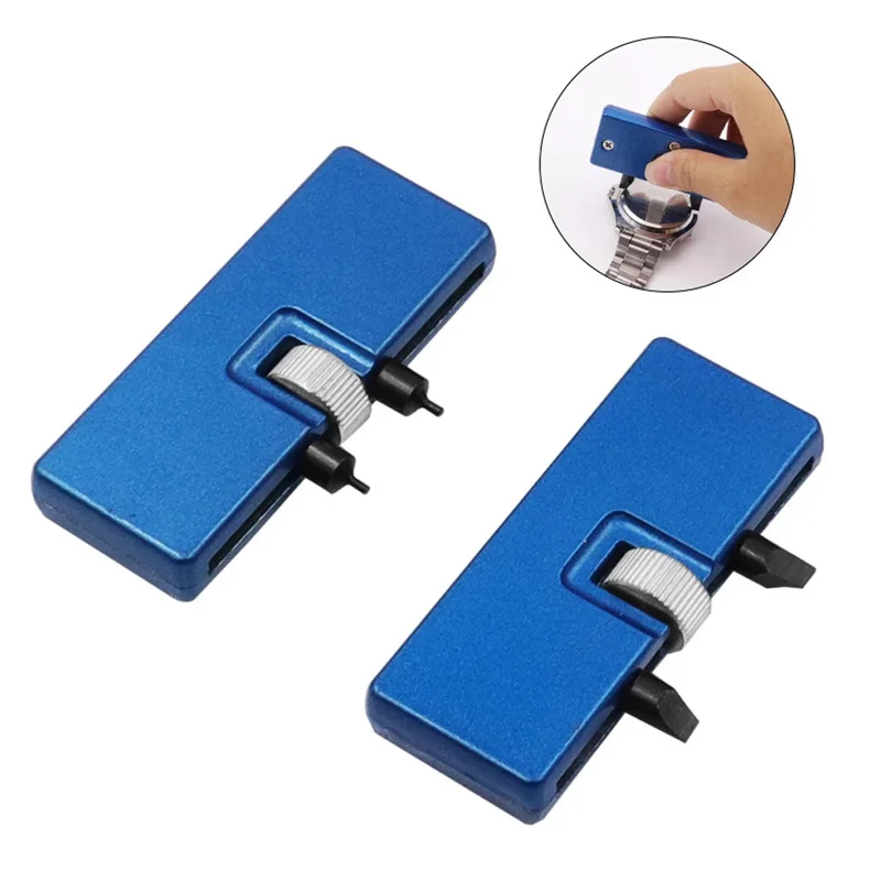 Adjustable Watch Opener Watch Back Case Cover Open Tool Press Closer Remover Screw Wrench Repair Tool Kit Watch Battery Remover