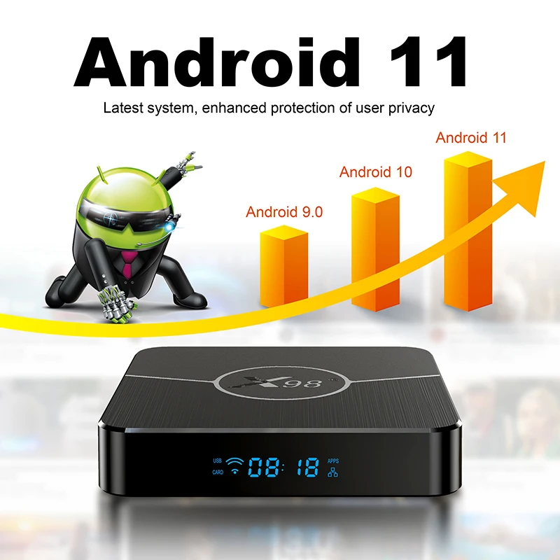 Set Top Box Android Tv Stick X98 S500 5G Smart Tvbox X98Q Pro Android Mini Tv Box X98 Plus