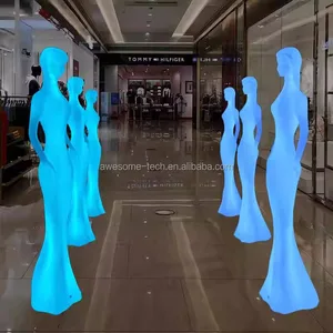 Modern Human Body Decorative Statue Sculpture Lamp Floor Light Women Lady Home Decor