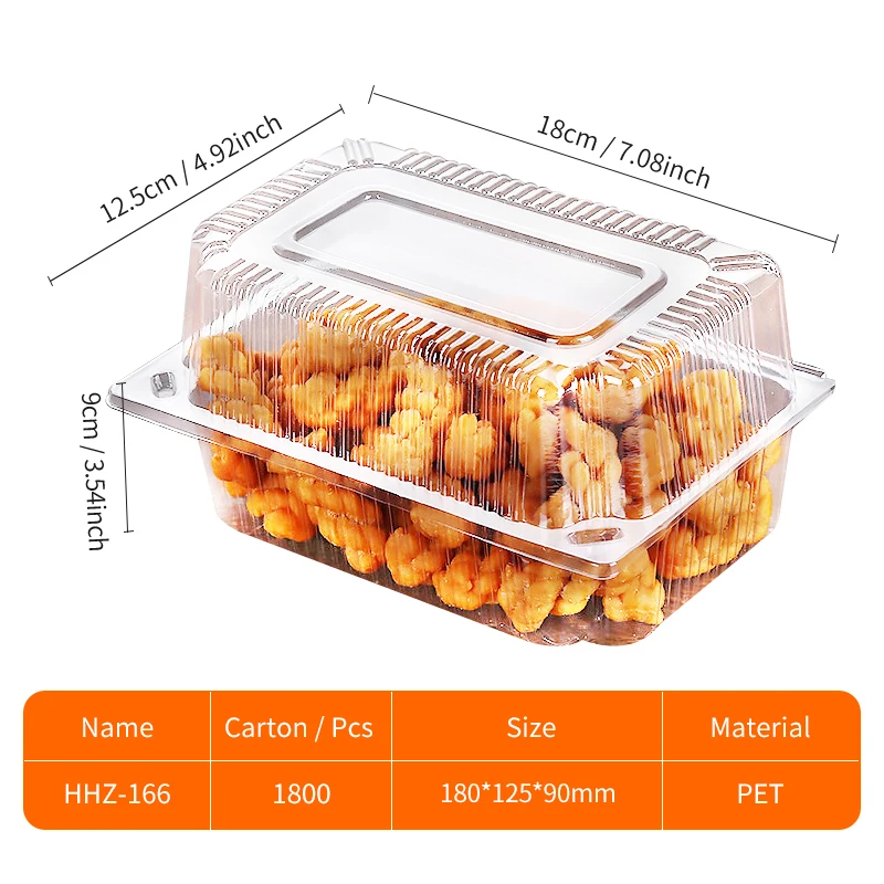 Klappbox Aus Kunststoff – 10,6 X 3,8 X 3,2 Cm, 50 Stück, Transparent, Wiederverwendbar