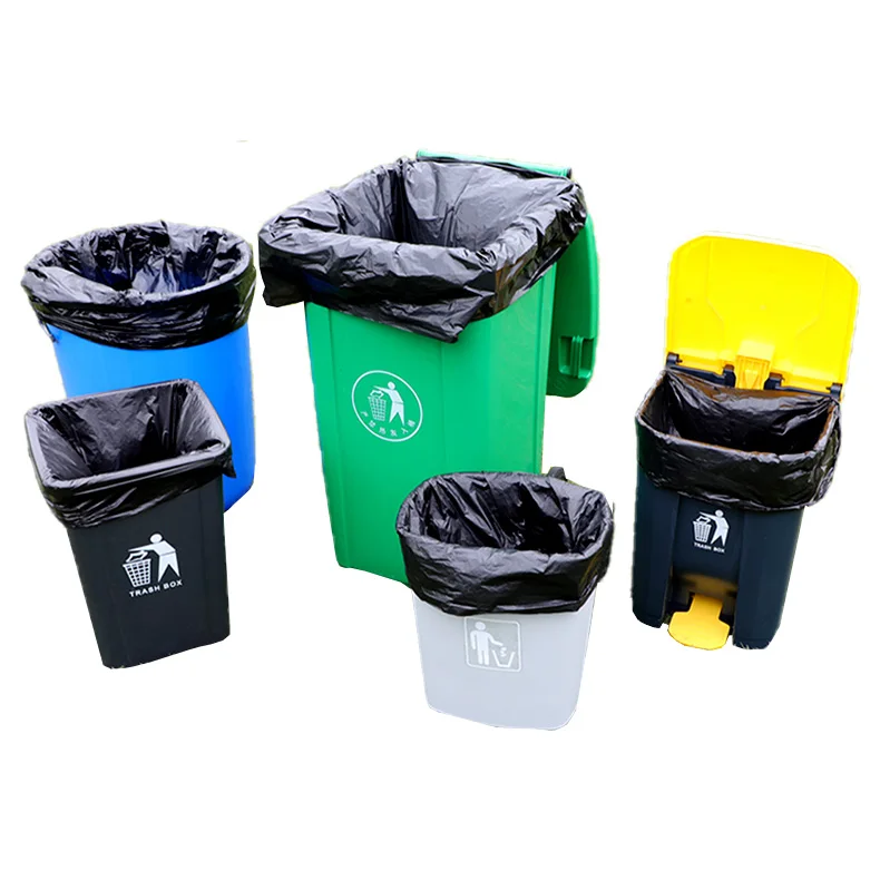 Wholesale Cheap 55 Gallon Heavy Duty Trash Bag Custom Logo HDPE