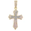 multi color cross pendant