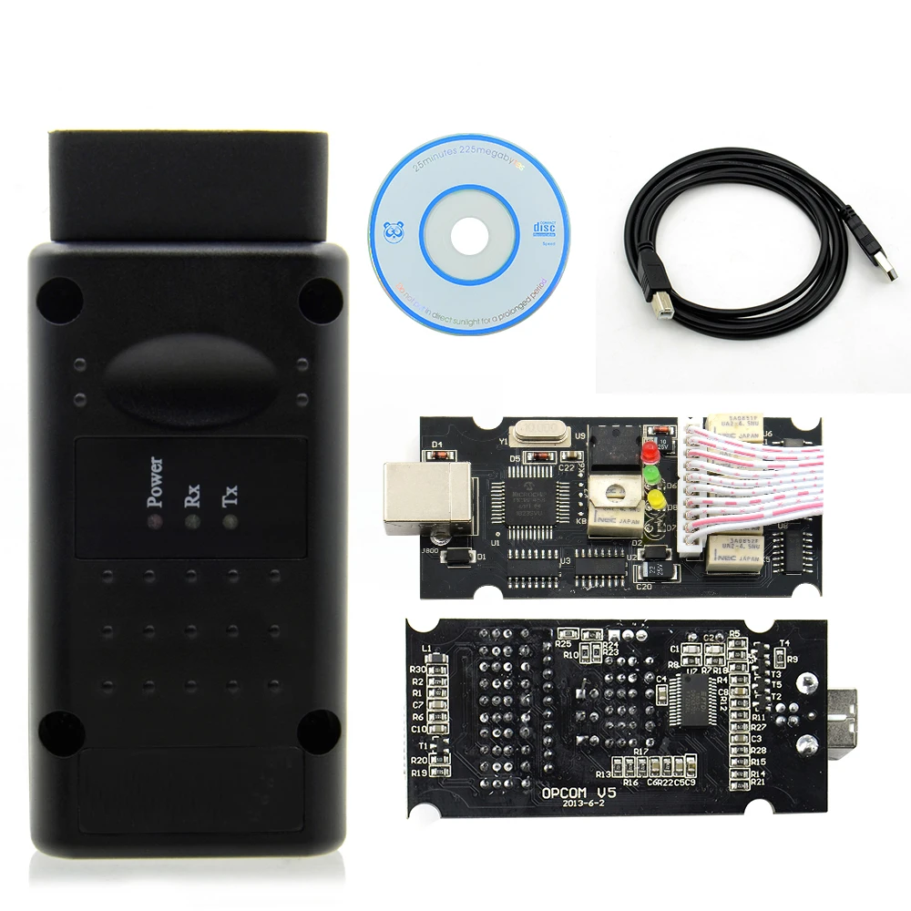 OPCOM V1.70 Flash ažuriranje firmvera OPCOM V5 za Opel Auto Dijagnostički kabel za Opel OP-COM PIC18F458 CAN BUS OBD2 Auto Alati