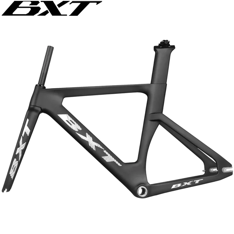 BXT 2020新フルカーボントラックフレームForkとシートポストT800固定ギアCarbon Track Bike  Frameset使用レーシングバイクフレーム