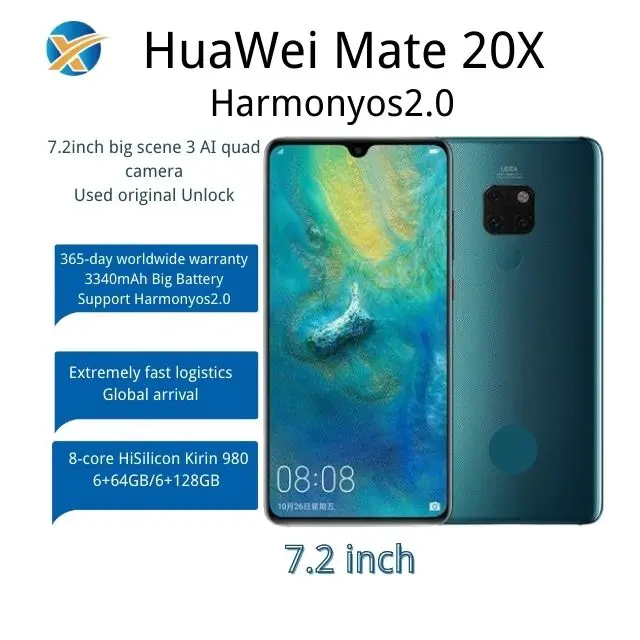 スマートフォン本体 huawei mate 20x 6+128g HUAWEI Mate 20 X 7.2 Inch 6GB 128GB Smartphone Midnight Blue