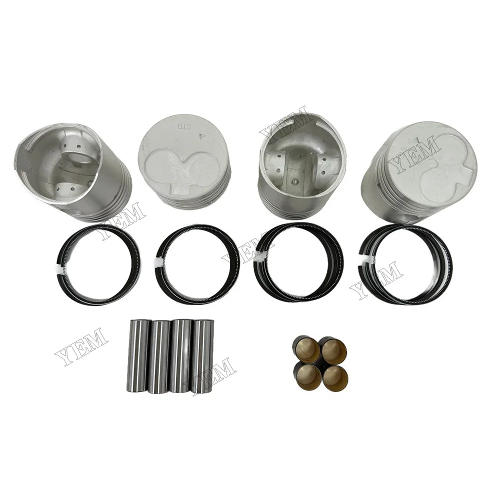 Cylinder Piston and Piston Ring Kit Suitable for Mitsubishi K4Ds Engine Replacement Parts 5