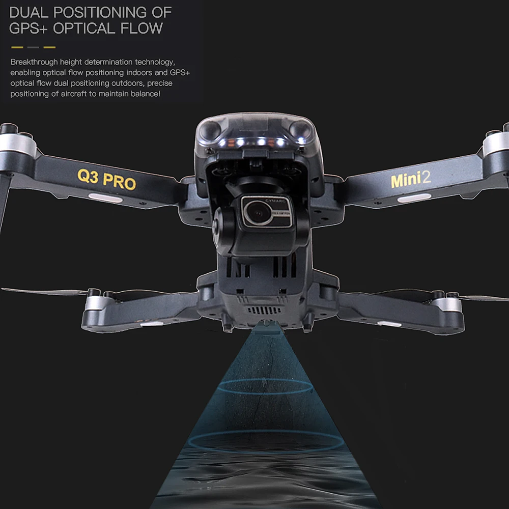 Q3 Pro Mini 2 Drone GPS Drone 4K Profesional  3-Axis Gimbal Dual Camera 5G WIFI FPV RC Quadcopter with Obstacle Avoidance Drone