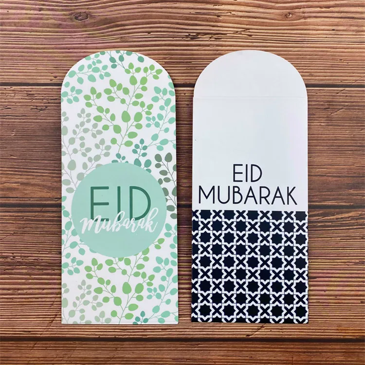 Custom Logo C5 C6 Business Envelope Full Color Printed Lucky Festival Money Envelopes New Design for Eid Greeting Packaging