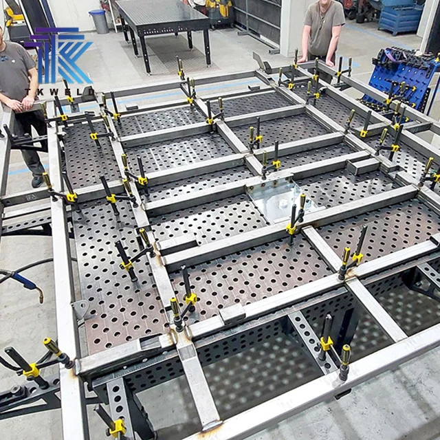CE Certified TKweld 3D/2D Robot Welding Table 4000*2000*200mm New Condition Flexible Steel Soldering Station Direct From Factory