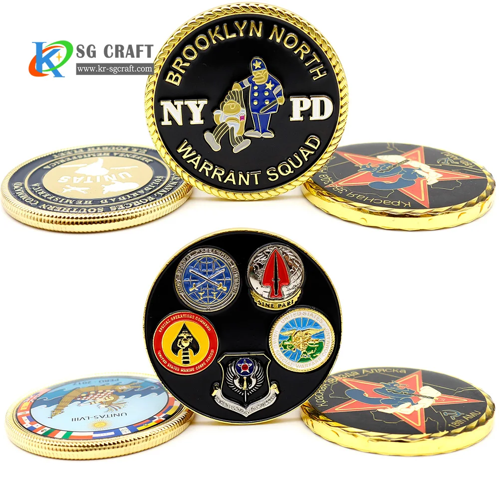 Factory Firefighter Custom 3D Coin Gold Silver Bronze Metal Paint Imitation Enamel Metal Challenge Coin