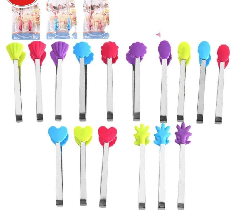 Креативный маленький из нержавеющей стали и силикона мини-зажим для еды не Катание на коньках пальмовый сахар посуда