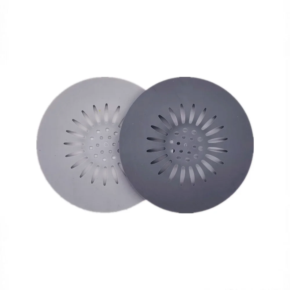Durable TPR Hair Stopper Shower Drain Cover for Bathroom and Kitchen 