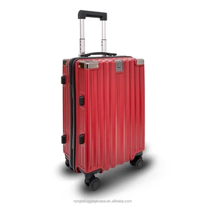 Custom Classical Large Capacity 360 Rolling Upright Trolley Suitcase Luggage ABS Spinner Caster  Main Material Portable Travel