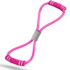 Two-color pink figure-eight resistance band