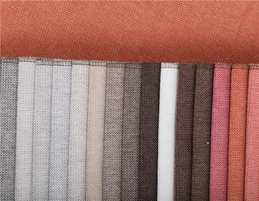 Popular style chenille plain fabric linen chenille upholstery fabric chenille linen for hometextile