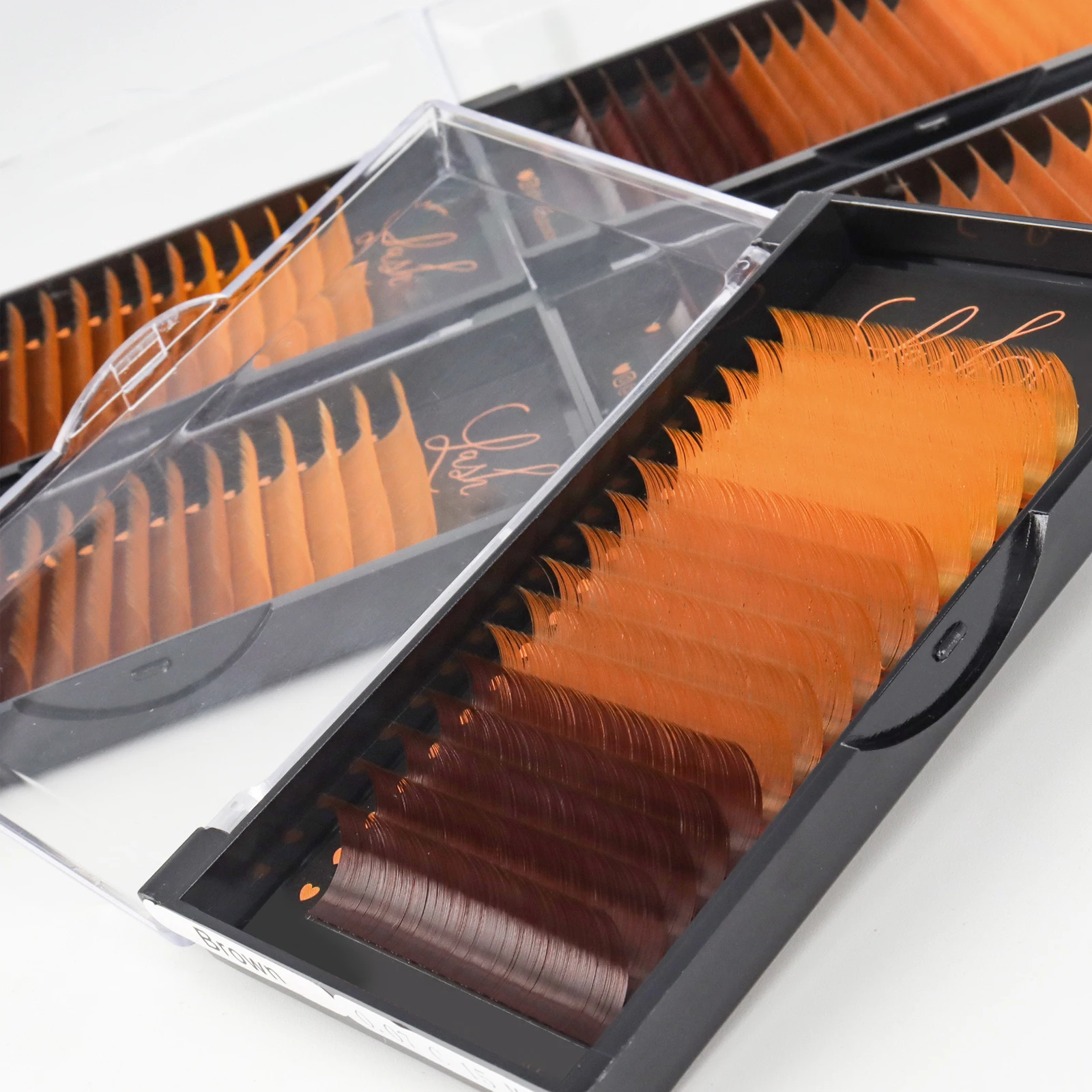 Korean Pbt Fiber Volume Colorful Wholesale Private Label Lashes Trays ...