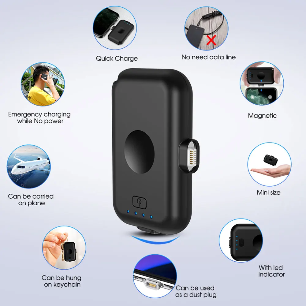 Фабрика палец беспроводной зарядное устройство power bank изготовленным на заказ логосом 10 Вт быстрой зарядки 4 в 1 перезаряжаемый 10000 мАч магнитный мини портативные зарядные