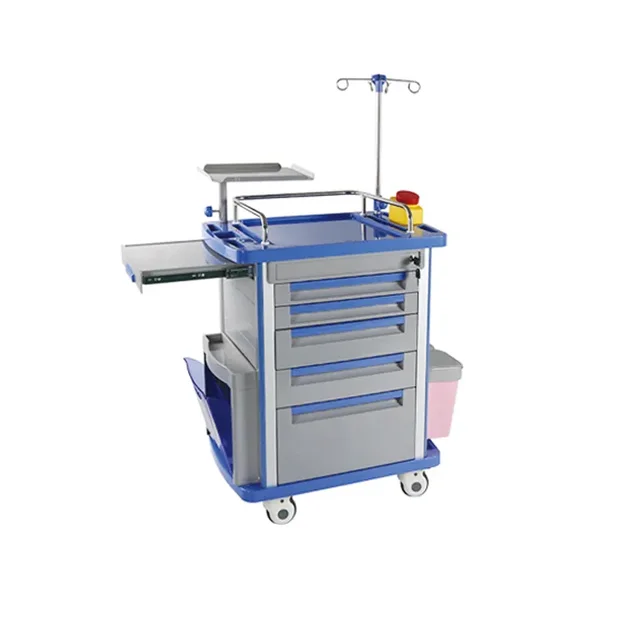 Best price ABS medicine emergency trolley high quality factory wholesale price professional emergency trolley
