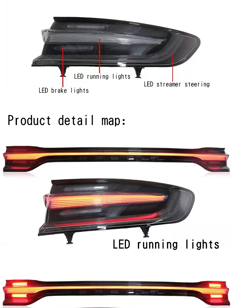 [1979]20142017 Upgrade 2021 Style Through Led Taillights Macan Tail