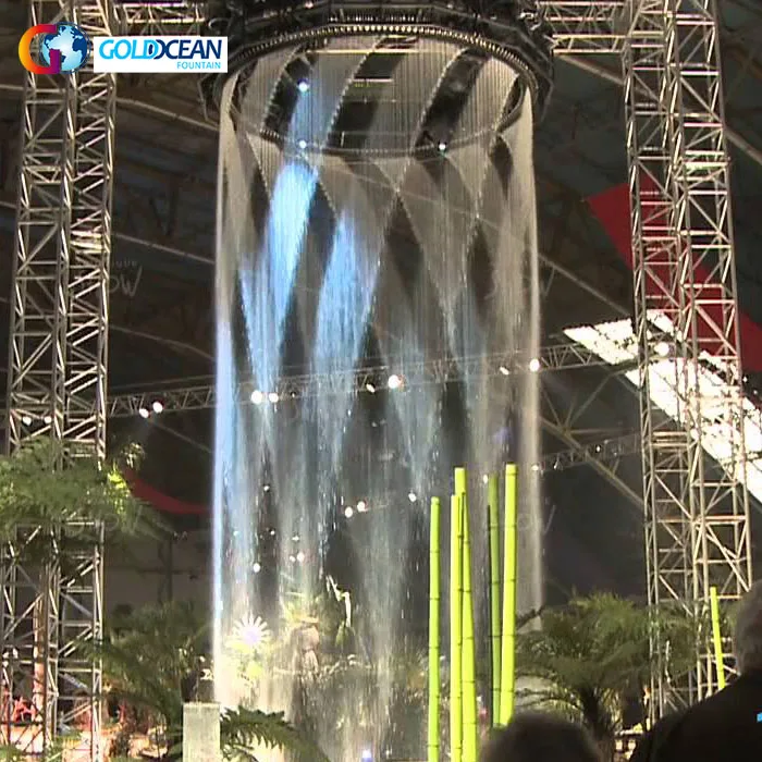 FREE New Design LED Light Waterfall Outdoor Water Wall Water Curtain