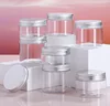 clear jar with Aluminum cap