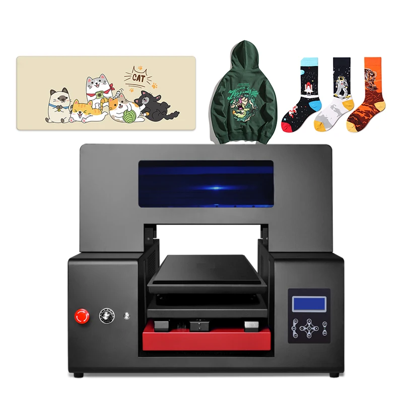 Automatic Flatbed UV Printer Machine for T-Shirts and Socks New Condition Factory Price Digital Print