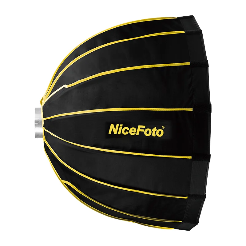 Nicefoto Led-120cm Parabolic Softbox Deep Soft Box With Grid for  Photography Studio or Outdoor Shooting