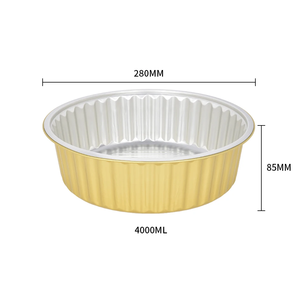 product tia y4000b wrinkle resistant heavy duty foil bowl non creased stew bowl high temp foil bowl-3