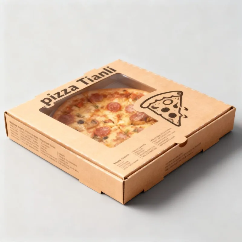 product digital printing free sample wholesale eco 12 14 15 18 inch pizza box packaging custom printed kraft paper pizza boxes-4