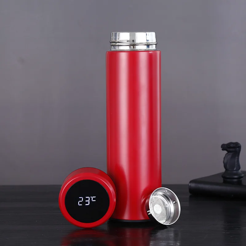 Tesla Logo Intelligent Thermos Temperature Display Stainless Steel Vacuum  Bottle