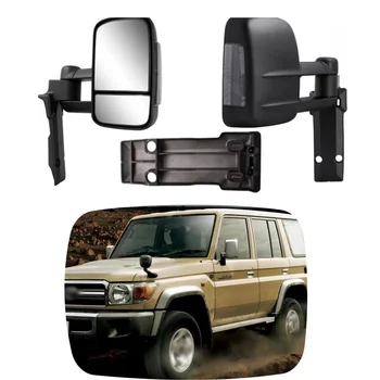 YBJ car Towing mirrors for landcruiser LC70 76 78 79 series fj76 fj79 1984-2018 pickup RHD Manual pick up car side mirror