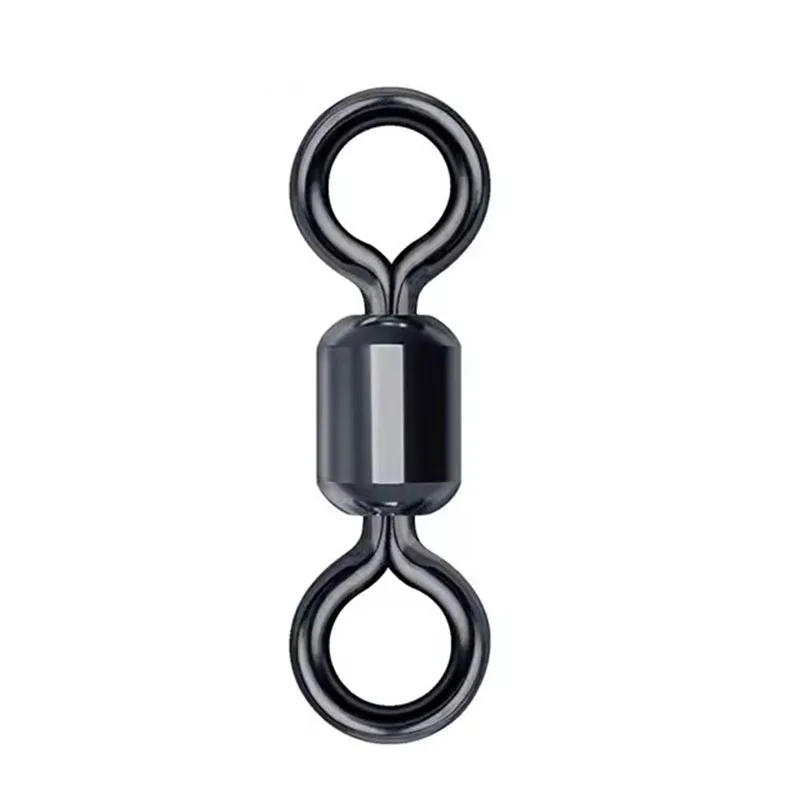 250 émerillons Baril Roulants Pêche - Acier Noir Nickel, Tailles 3 à 10 (boîte)